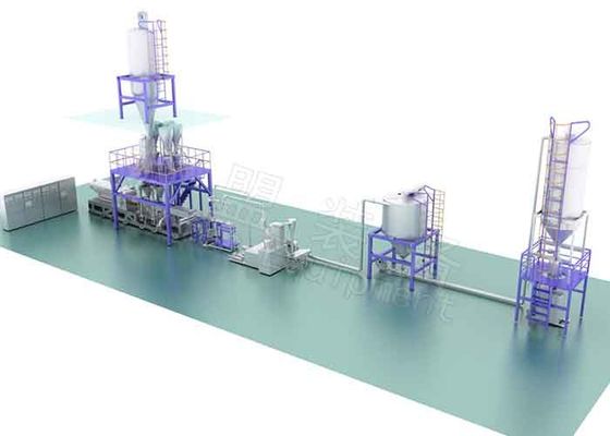 Máquina plástica petroquímica de la granulación de Polimerization económica de energía para el polvo de los PP